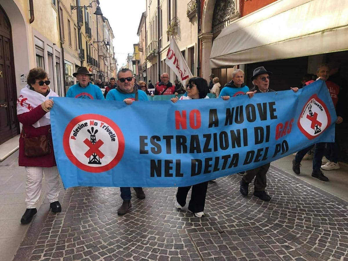 Le proteste contro le trivelle nel Polesine